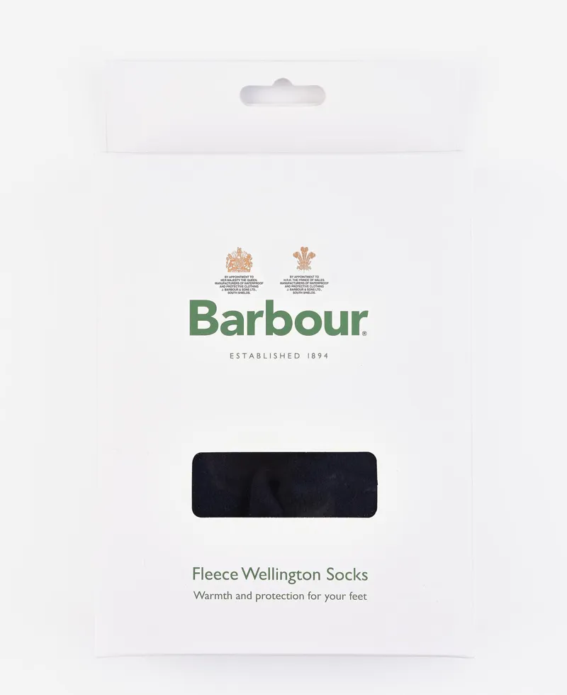 Barbour Fleece Welly Sock in Navy-2
